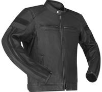 Richa Retro Racing 4 Black Edition Motorrad Lederjacke, schwarz, Größe 54