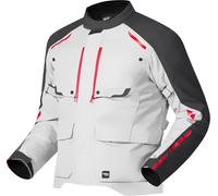 Richa Taurus wasserdichte Motorrad Textiljacke, grau-rot, Größe 4XL für Männer