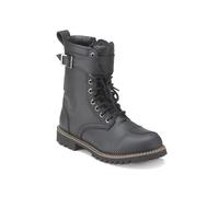Rider Hipora Bikerstiefel Bikerboots Schnürstiefel Motorradstiefel , 45 45 schwarz