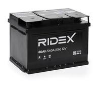 RIDEX 1S0055 Autobatterie 60Ah 540A 12V Starterbatterie B13 DIN/ISO LB2 ersetzt Batterie 55Ah 53Ah Kompatibel mit VW GOLF VI 5K1 TRANSPORTER III Bus Golf III Cabrio 1E7 PASSAT Variant 3A5, 35I