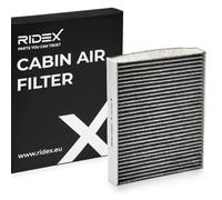 RIDEX 424I0496 Innenraumfilter Pollenfilter Aktivkohlefilter Höhe: 35 Breite: 224 Länge: 256 Kompatibel mit VW POLO 9N Polo Schrägheck 6R1, 6C1, SKODA Fabia II Schrägheck 542, SEAT