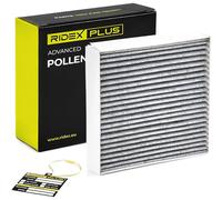 RIDEX PLUS 424I0319P Innenraumfilter Pollenfilter Aktivkohlefilter Höhe: 40 Breite: 202 Länge: 198 Kompatibel mit SMART FORTWO Coupe 451 CITY-COUPE 450 FORTWO Cabrio 451 FORTWO Coupe 450 CABRIO 450