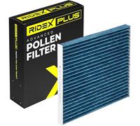 RIDEX PLUS 424I0533P Innenraumfilter Pollenfilter Aktivkohlefilter Höhe: 25 Breite: 213 Länge: 215 Kompatibel mit RENAULT Twingo III Schrägheck BCM, SMART FORTWO Coupe 451