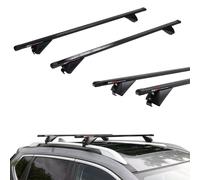 RIDIGO STEELBAR Stahl Dachträger für Mercedes V-Klasse W447 (ab 2015) offene Dachreling Schwarz