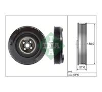 INA | Riemenscheibe, Kurbelwelle | 544 0002 10