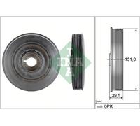 INA | Riemenscheibe, Kurbelwelle | 544 0090 10
