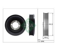 INA | Riemenscheibe, Kurbelwelle | 544 0123 10