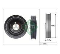 INA | Riemenscheibe, Kurbelwelle | 544 0127 10