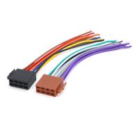 Rierousy DIN ISO 16 Pin Adapter Kabel für Auto Radio, ISO Stecker auf Offene Kabelenden, Autoradio Anschlusskabel Kompatibel mit VW Fahrzeugen