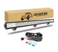 RIGIDON 115cm 612W Led lichtbalken mit Kabelbaum, LED Arbeitsscheinwerfer Bar Lichtleiste Arbeitslicht für 4x4 Offroad Auto Traktor SUV UTV ATV PKW LKW Fahrzeuge, 6000K Weiß Zusatzscheinwerfer