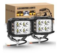 RIGIDON 2 Pcs Led Arbeitslicht Auto, 4 Zoll 10 cm 35W Arbeitsscheinwerfer | 12V 24V Bernstein Weiß Wasserdicht Scheinwerfer Zusatzscheinwerfer Offroad Beleuchtung für SUV ATV Traktor LKW PKW KFZ 4x4