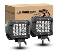 RIGIDON 2 x Arbeitsscheinwerfer 4 Zoll 10 cm 60W Led Scheinwerfer 12V 24V | Spot Offroad Zusatzscheinwerfer Rückfahrscheinwerfer für Auto Traktor SUV ATV PKW LKW Fahrzeuge Lampe, 6000K Led Arbeitslicht