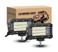 RIGIDON 2 x Arbeitsscheinwerfer 5 Zoll 13 cm 135W Led Scheinwerfer 12V 24V | Flut Offroad Zusatzscheinwerfer Rückfahrscheinwerfer für Auto Traktor SUV ATV PKW LKW Fahrzeuge Lampe, 6000K Led Arbeitslicht
