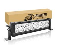 RIGIDON Led Arbeitsscheinwerfer Bar, 12" 32cm 72W Led lichtbalken 12V 24V Zusatzscheinwerfer Auto Offroad Scheinwerfer für 4x4 Traktor Lkw Pkw Kfz Truck SUV ATV UTV, IP67 Wasserdicht Arbeitslicht