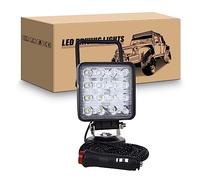 RIGIDON Led arbeitsscheinwerfer mit magnetfuß, 4 Zoll 48W led scheinwerfer auto magnet 12V offroad beleuchtung für Auto SUV ATV Traktor LKW 4x4 Boot,6000K Weiß suchscheinwerfer, arbeitslicht