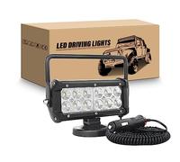 RIGIDON Led arbeitsscheinwerfer mit magnetfuß, 7 Zoll 18cm 36W led flutstrahler auto magnet 12V offroad beleuchtung für Auto SUV ATV Traktor LKW 4x4 Boot,6000K Weiß suchscheinwerfer, arbeitslicht