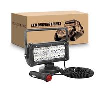RIGIDON Led arbeitsscheinwerfer mit magnetfuß, 7 Zoll 18cm 36W led scheinwerfer auto magnet 12V offroad beleuchtung für Auto SUV ATV Traktor LKW 4x4 Boot,6000K Weiß suchscheinwerfer, arbeitslicht