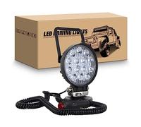 RIGIDON Led arbeitsscheinwerfer rund mit magnetfuß, 4" 10cm 42W led scheinwerfer auto magnet 12V offroad beleuchtung für Auto SUV ATV Traktor LKW 4x4 Boot,6000K Weiß suchscheinwerfer, arbeitslicht