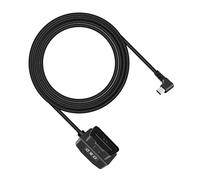 RIIEYOCA OBD zu USB DashCam Kabel, Rechtwinkliger USB C zu OBD 2 Hardwire Adapter mit Switch Button Connector Kompatibel mit Elektrofahrzeugen (11,5ft / 3,5m, USB C R)