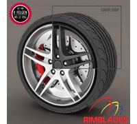 Rimblades FELGENSCHUTZ Styling SCHWARZ Felgenschutzringe Felgenringe Rim Guards