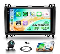 Rimoody 4G+64G Android Autoradio für Mercedes Benz A/B Class W169 W245 B200 W639 Vito Viano W906 Sprinter Wireless Carplay Android Auto 9 Zoll Incell Bildschirm Radio Navi GPS WiFi Bluetooth FM/RDS/EQ