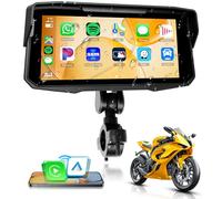 Rimoody 6.86 Zoll Carplay Bildschirm für Motorrad Kabellos Carplay und Android Auto Display für Motorräder mit Abnehmbarer Ständer, Airplay/Android Cast/Dual Bluetooth/Navigation/IP68 Wasserdichter