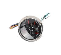 RiToEasysports 4-in-1-Messgerät, Multifunktionales Messgerät, 85 Mm, ABS-Edelstahl, Beschlagfreies Glas, DC 8 Bis 16 V, Kraftstoffstand, Öldruck, Wassertemperatur, Spannungsmesser für Auto, (Schwarz