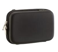 RIVACASE Festplatten/GPS Tasche bis 2.5" - Wetterbeständige Hartschale mit elastischen Band zur Sicherung und Zubehörfächern - Schwarz