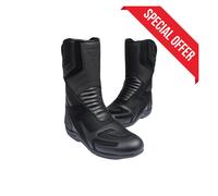 Rksports Stil Modeka Herren Motorrad Touring Schwarze Lederstiefel