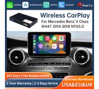 Road Top CarPlay Decoder für Mercedes Benz V-Klasse W447 2014-2018 Vito Viano NTG5.0 mit Android Auto Interface Link AirPlay NTG 5.0