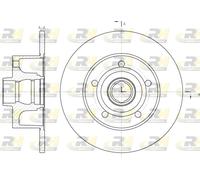 ROADHOUSE 2x Bremsscheibe Ø245mm hinten Voll für Audi A4 1.6 1.8 6431.00