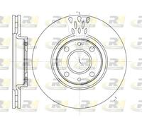 ROADHOUSE 2x Bremsscheibe Ø257mm vorne belüftet für Fiat 500 1.4 0.9 Lancia Musa