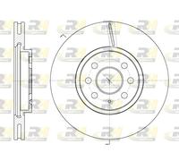 ROADHOUSE 2x Bremsscheibe Ø280mm vorne belüftet für Opel Meriva Astra H 1.4 1.6