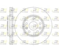 ROADHOUSE 2x Bremsscheibe Ø295.9mm vorne belüftet für Renault Scénic III 1.5 dCi