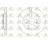 ROADHOUSE 2x Bremsscheiben vorne Ø296 belüftet für Nissan Qashqai II J11 J11_