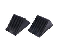 Robuste Gummi-Unterlegkeile, 2er-Set, Mini-Unterlegkeile aus Gummi, Reifenstopper für PKW, Wohnwagen, Wohnmobil, LKW, Geländefahrzeuge, Rasenmäher, Wohnmobil-Unterlegkeile,