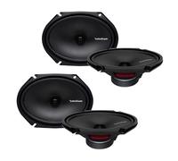 ROCKFORD Front/Heck Oval Lautsprecher Komplett-SET für MAZDA (#147)