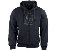 Römer Motorrad Hoodie mit Aramid & Protektoren - Motorradjacke, Motorradhoodie für Herren & Damen, schwarz