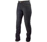 Roleff Motorradjeans für Damen| Bequeme Motorradhose mit Protektoren| Aramid, schwarz | Länge 32 (82cm)