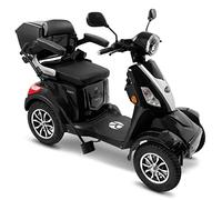 Rolektro Elektromobil E-Quad 25 V.3 Pro Schwarz mit Lithium-Akku - Seniorenfahrzeug 4-Rad E-Mobil - 80km Reichweite - 1000W Seniorenmobil mit Straßen-Zulassung