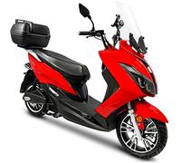 Rolektro Maximus MX2 Elektromoped 45 km/h - 3000 Watt E-Mofa mit herausnehmbarem 60V/32,5Ah Lithium-Akku - 85 km Reichweite - 2 Personen eMoped mit LED-Licht - E-Mofa mit Straßenzulassung