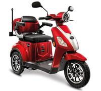 Rolektro Rolektro E-Trike 25 V.3 Pro Dreirad Elektroroller Seniorenmobil mit Straßenzulassung rot