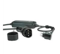 ROLINE Tragbares E-Auto Ladegerät, CEI23-50 (IT, Typ-L) &amp, Typ2 Stecker, 1-phasig, Mode 2, 16 A