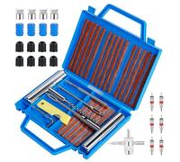Romon Reifenreparaturset,55PCS Autoreifen Reparaturset, Flicken Satz, Autoreifen Flickzeug Pannenset, Heavy Duty Reifen Reparatur Kit für Auto, Motorrad, LKW, ATV, Traktor, Wohnmobil, SUV