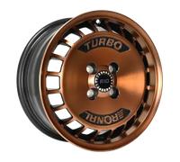 Ronal, R10 TURBO, 7x15 ET28 4x100 68, copper matt - front diamond cut