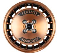 ALUFELGEN RONAL, R10 TURBO, 7X15 ET28 4X100 68, SCHWARZ-FRONTKOPIERT