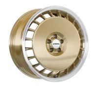 ALUFELGEN RONAL, R50 AERO, 8X18 ET35 5X100 68, RACING-GOLD-HORNKOPIERT