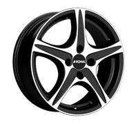 Ronal R56 Mattschwarz-frontkopiert Alufelge 16 Zoll ET40 4x108 ML76