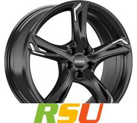 Ronal R62 Jetblack Chrome Alufelge 19 Zoll ET45 5x108 ML76