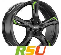Ronal R62 Jetblack Green Alufelge 17 Zoll ET40 5x114,3 ML82